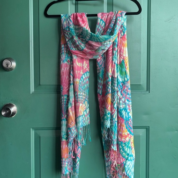 Lilly Pulitzer spring summer scarf beautiful - Picture 1 of 9